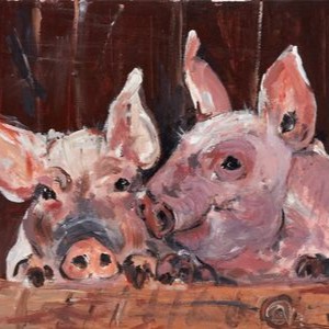 A thumbnail preview of Piggin Out, an example of Visual Art work from the Another Me exhibition.