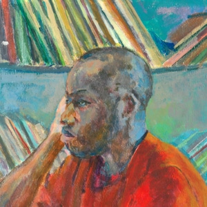 A thumbnail preview of Inside The Prison Library, an example of Visual Art work from the First Impressions - Portraits from Prisons exhibition.