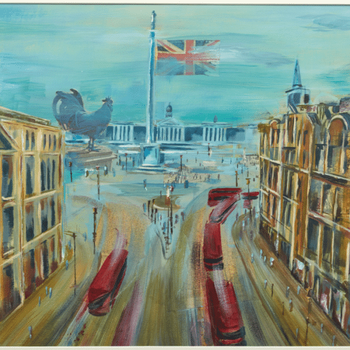 A thumbnail preview of Trafalgar Square, an example of Visual Art work from the Affordable Art Fair exhibition.