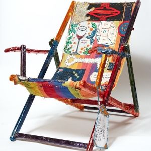 A thumbnail preview of Stop Spending – Sit and Make a Change, an example of Visual Art work from the Craft and Design exhibition.