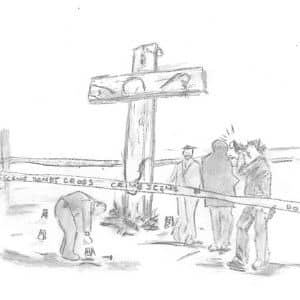 A thumbnail preview of Crucifix Crime Scene, an example of Visual Art work from the My Path exhibition.