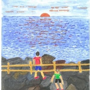 A thumbnail preview of Sunset, an example of Visual Art work from the My Path exhibition.
