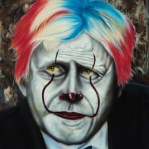 A thumbnail preview of Boris – Who’s The Clown?, an example of Visual Art work from the Power: Freedom to Create exhibition.