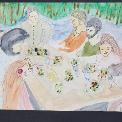 A thumbnail preview of Family Meal, an example of Visual Art work from the The I and the We exhibition.