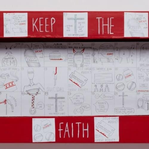 A thumbnail preview of Keep the Faith, an example of Visual Art work from the The I and the We exhibition.