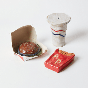 A thumbnail preview of Ad Fast Food, an example of Visual Art work from the Our World exhibition.