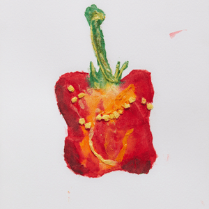 A thumbnail preview of Pair of Sweet Peppers, an example of Visual Art work from the On My Plate exhibition.