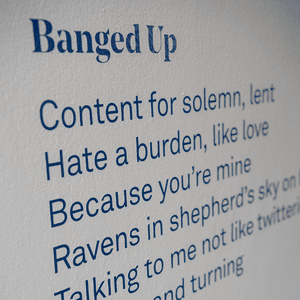 A thumbnail preview of Poetry Wall, an example of Visual Art work from the Freedom exhibition.