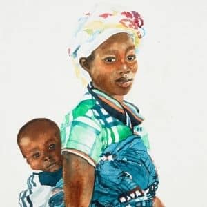 A thumbnail preview of African Woman with Child, an example of Visual Art work from the Black History Dedication exhibition.