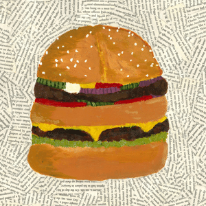 A thumbnail preview of Burger, an example of Visual Art work from the Multi-artform exhibition.